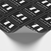 71e verjaardag - Art Deco geïnspireerde look "71", Cadeaupapier (Hoek)