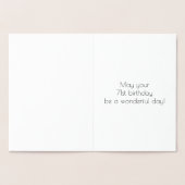 71e verjaardag: Art Deco geïnspireerde look "71" & Folie Kaarten (Binnen)