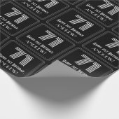 71e verjaardag: Art Deco geïnspireerde look "71" w Cadeaupapier (Hoek)