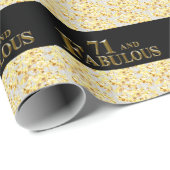 71e verjaardag cadeaupapier (Rol Hoek)