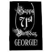 71e verjaardag: Fancy, elegant Manuscript + de Naa Medium Cadeauzakje (Voorkant)