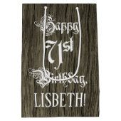 71e verjaardag: Fancy, Faux Hood Kijk + Aangepaste Medium Cadeauzakje (Achterkant)