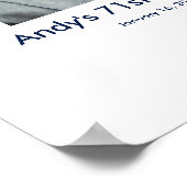 71e Verjaardag foto custom Sign In Party Board 71 Poster (Hoek)