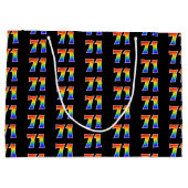 71e verjaardag: Fun Rainbow Event Nummer 71 Patroo Groot Cadeauzakje (Achterkant)