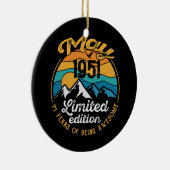 71e verjaardag Gift 71 jaar oud Geweldige sinds me Keramisch Ornament (Rechts)