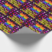 71e verjaardag: Het liefhebbende Kunstpatroon, Reg Cadeaupapier (Hoek)