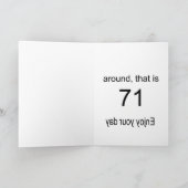 71e verjaardag kaart (Binnen)