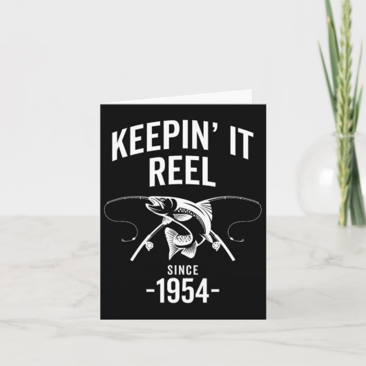 71e verjaardag Keep It Reel sinds 1954 Gevist Kaart (Voorkant)
