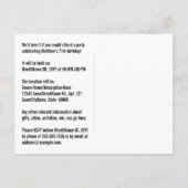 71e verjaardag - Leuk vuurwerk, regenbooglook "71" Briefkaart (Achterkant)