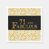 71e verjaardag servet (Voorkant)