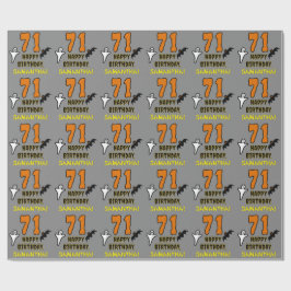 71e verjaardag: Spooky Halloween Thema, aangepaste Cadeaupapier