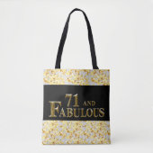 71e verjaardag tote bag (Voorkant)