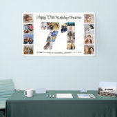 71e verjaardagsfeest Nummer 71 Fotocollage Spandoek (Beurs)
