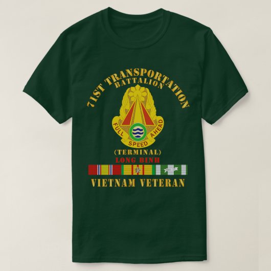 71st Transportbataljon Terminal Long Binh V T-shirt (Design voorkant)