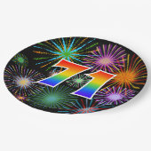 71ste evenement - Leuk, Kleurrijk, Vet, Regenboog  Papieren Bordje (Gekanteld)