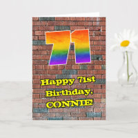 71ste verjaardag: Fun Graffiti-geïnspireerde regen