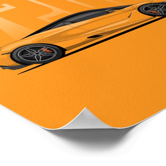 720s oranje superauto poster (Hoek)