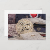 7263 - Militaire bruiloft Bedankkaart (Voorkant / Achterkant)