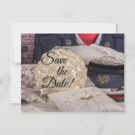 7263 - Militaire bruiloft Briefkaart