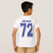 72 Custom Jersey T-shirt (Achterkant volledig)