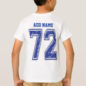 72 Custom Jersey T-shirt (Achterkant)