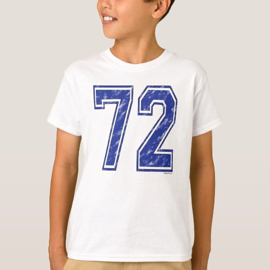 72 Custom Jersey T-shirt (Voorkant)