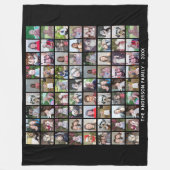 72 het Rand Net van de Collage van de Foto met Tek Fleece Deken (Voorkant)