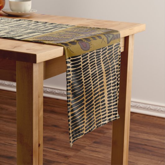 72-inch tabelrunner met tribaal ontwerp korte tafelloper (Voorbeeld)