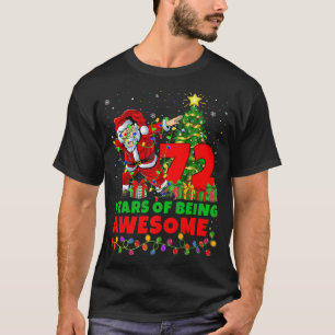 72 jaar Geweldige kerstman 72e verjaardag Chri T-shirt