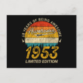 72 jaar oud 1953 Retro Geweldige 72e verjaardag ca Briefkaart (Voorkant)