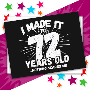 72 Jaar Oud Sarcastisch Meme Grappig 72e Verjaarda Briefkaart