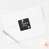 72 jaar oude Bday Wiskunde Teacher 72ste verjaarda Vierkante Sticker (Envelop)