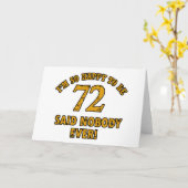 72 jaar oude design kaart (Gele Bloem)