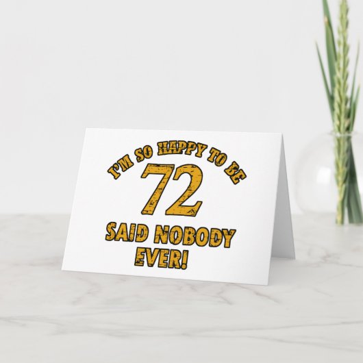 72 jaar oude design kaart (Voorkant)