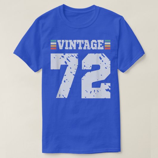  72 jaar oude Happy 72e verjaardag Fun Sports T-shirt (Design voorkant)