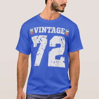 72 jaar oude Happy 72e verjaardag Fun Sports T-shirt