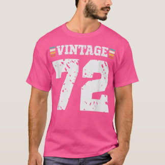  72 jaar oude Happy 72e verjaardag Fun Sports T-shirt