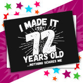 72 Jaar Oude Sarcastische Meme Leuk 72ste Verjaard Briefkaart