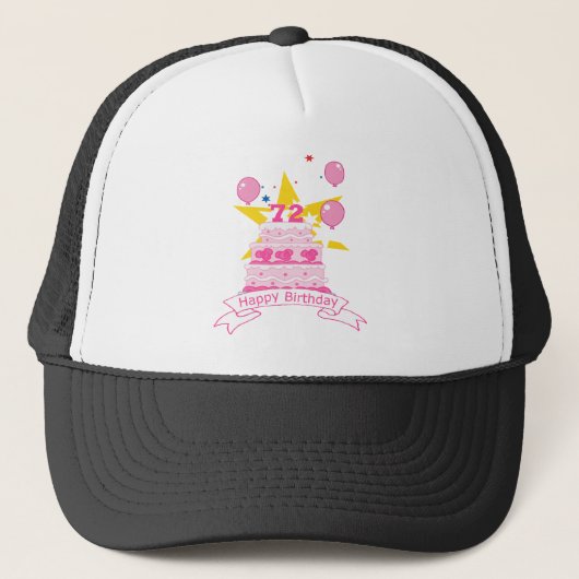 72 jaar oude vogelbeker trucker pet (Voorkant)