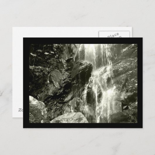 72 Monochrome Collectie - Waterval Briefkaart (Voorkant / Achterkant)