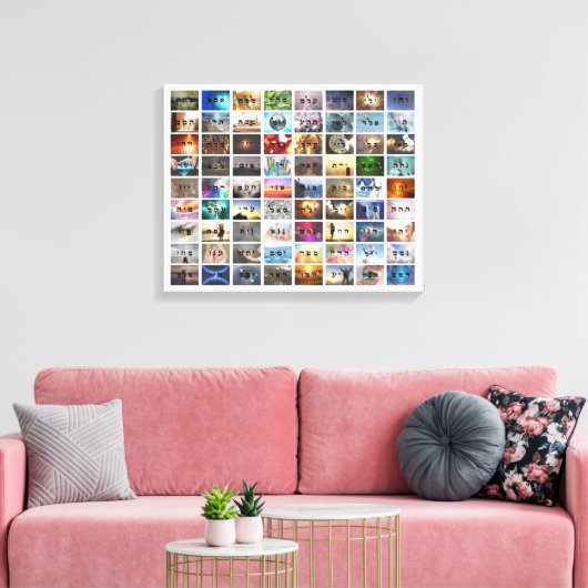 72 Namen van God Canvas Print (Insitu (Woonkamer))
