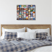 72 Namen van God Canvas Print (Insitu (Slaapkamer))