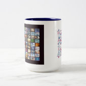 72 Namen van God-Mok Tweekleurige Koffiemok (Center)