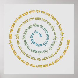 72 Namen van God Poster