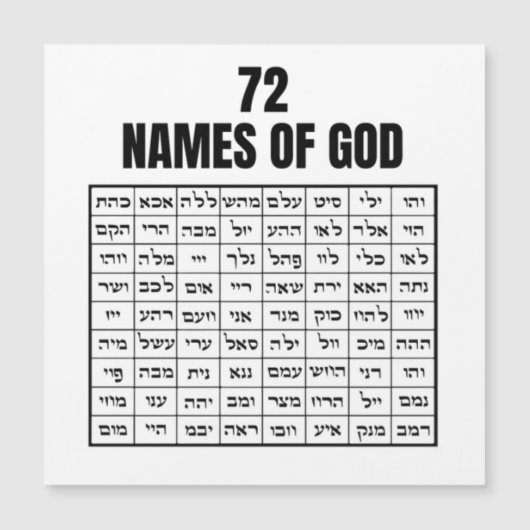 72 Names of God (Voorkant)
