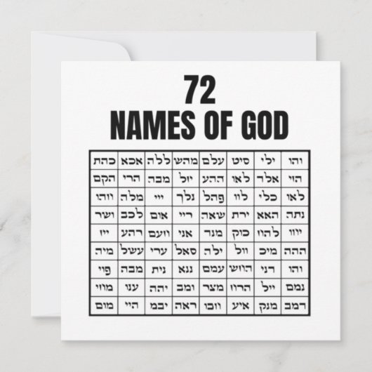 72 Names of God (Voorkant)