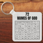 72 Names of God Sleutelhanger (Voorkant)