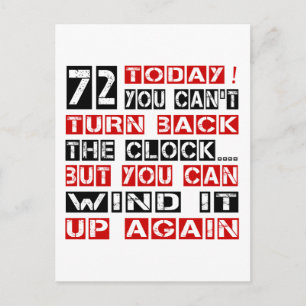 72 Verjaardag Design Briefkaart