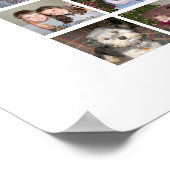 72 Vierkant Fotocollage Raster met Tekst - wit Poster (Hoek)