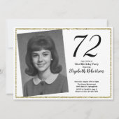72e aangepaste foto wit en goud kaart (Voorkant)